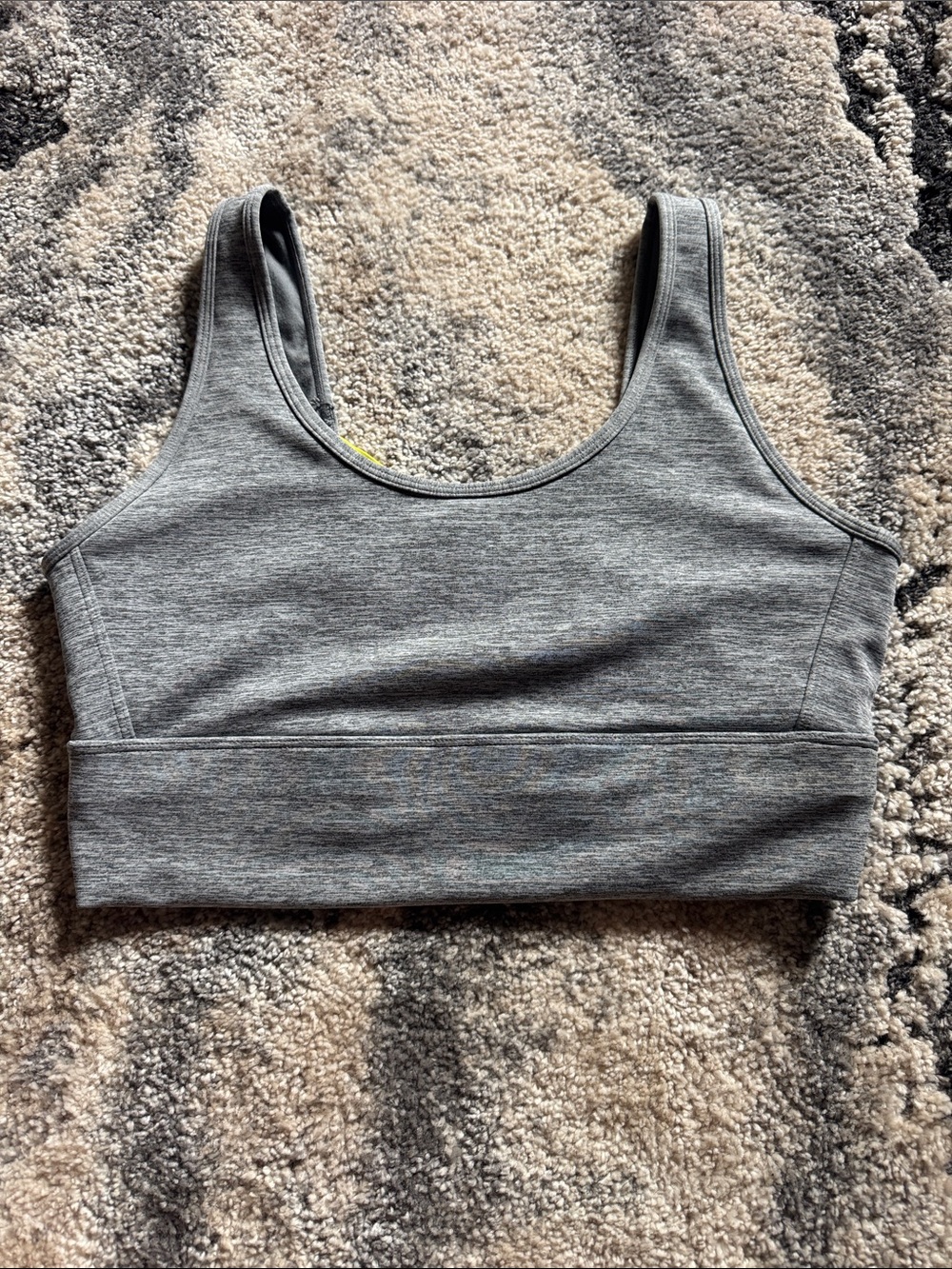 ZYIA Grey Seamless Scoop Sports Bra
